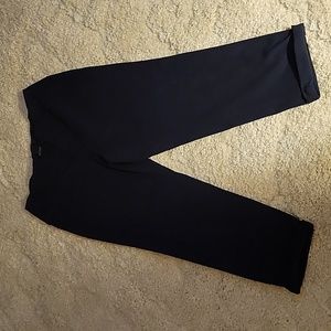 J. JILL WEAREVER COLLECTION navy blue stretch roll cuff pants 2 pockets LP EUC …